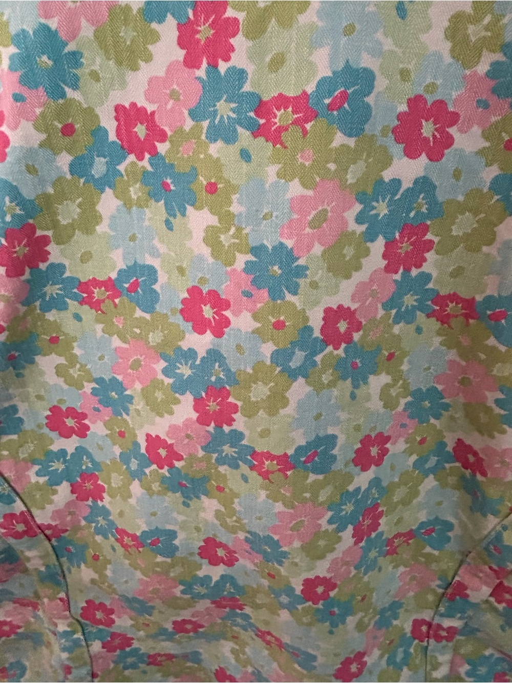 Liz Claiborne Pastel Floral Denim Jacket Vintage Y2K Girlcore Trucker Sz M EUC - Picture 11 of 16